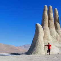 Monument for the mine workers close to Antofagasta